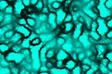Abstract blood vessels on a turquoise illustration background.