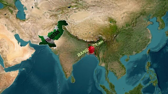 From Dhaka to Islamabad: Maps and Flags of Bangladesh and Pakistan