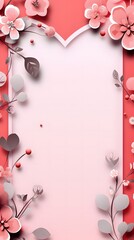 tour de page saint valentin, généré par IA - obrazy, fototapety, plakaty