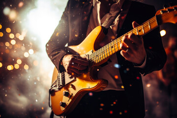 Obraz premium Epic Guitar Grooves at Pop Extravaganza