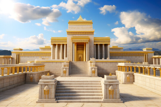 Golden Marvel: A Mesmerizing View of Solomon's Temple