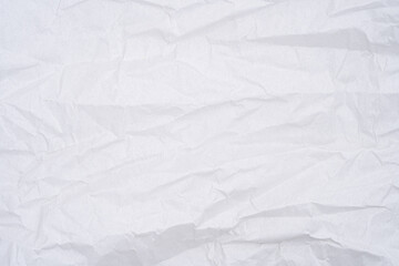 Crumpled White Paper Texture Background