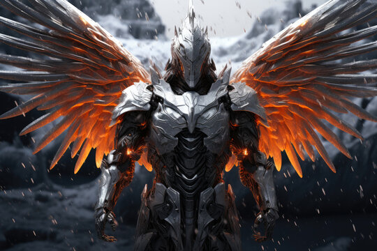 Frozen Majesty: Angelic Warrior's Blizzard
