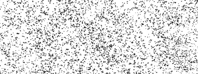 Dust isolated on white background and texture, top view. Dust overlay distress grain. Two tone Grunge texture black and white rough vintage distress background