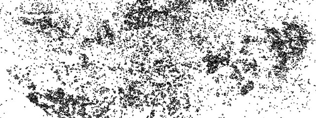 Obraz premium Dust isolated on white background and texture, top view. Dust overlay distress grain. Two tone Grunge texture black and white rough vintage distress background