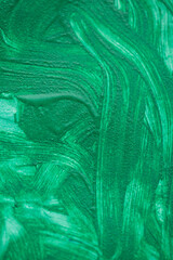 Abstract background painted with green paint