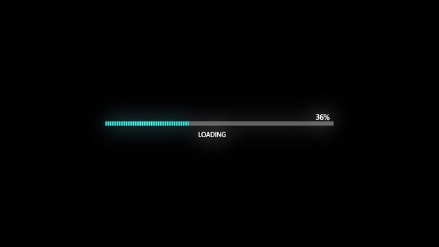loading bar spinning load wheel. abstract beautiful loading icon , processing ,downloading , glowing ,colorful animation .