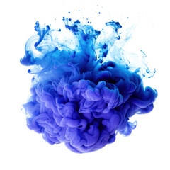 blue smoke on transparent png.