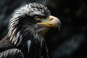 Foto op Plexiglas portrait of a eagle on a branch © paul