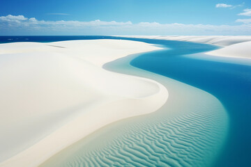 The Lencois Maranhenses, Brazil, surreal sand dunes and freshwater lagoons - Travel to unique landscapes, views from above