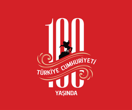 29 Ekim Cumhuriyet bayramı 100.yıl. Translation:29 october Republic Day Turkey 100th anniversary
