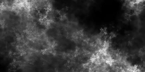  White natural effect pattern on black. Atmosphere overlay effect. smoke texture overlays. Isolated black background. Misty fog effect. fume overlay. vapor overlays.   - obrazy, fototapety, plakaty