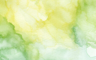 Obraz premium Green and yellow watercolor shades seamlessly blend in this soft, fluid painting.