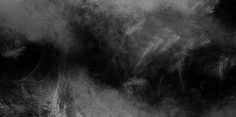 Smoky effect for photos and artworks. Smoke and powder overlay on black background. Dense Fluffy Puffs of White Smoke and Fog on black Background, Abstract Smoke Clouds, Movement Blurred out of focus. - obrazy, fototapety, plakaty