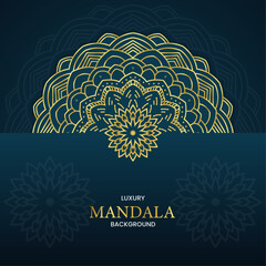 New Luxury Mandala Background Template Design. Vector illustration