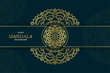 New Luxury Mandala Background Template Design. Vector illustration