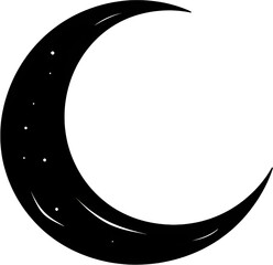 crescent moon, moon
