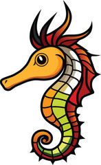 illustration of a sea horse