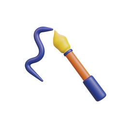 3d brush stroke icon