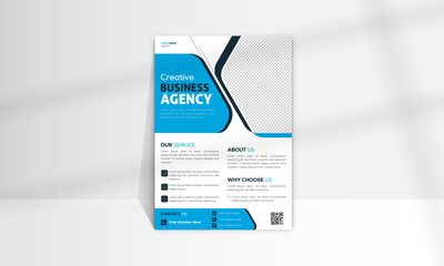 Modern business a4 flyer template with a professional & attractive look. minimalist design & perfect color combo.