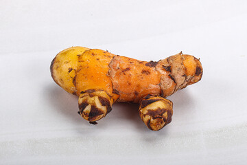 Fresh curcuma root for cooking