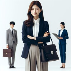 Obraz premium business woman with her team