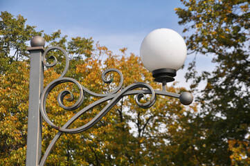 Street lamps in retro style
