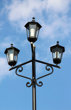 Street lamps in retro style
