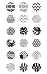 Set of Traditional Chinese decorative round. Chinese symbol for Chinese new year or other festival. vector illustration