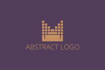 Elegant abstract logo design template. Creative logotype concept.