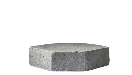 A stone podium isolated on a transparent background.