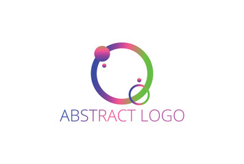 Elegant abstract logo design template. Creative logotype concept.