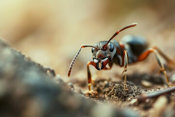 ant on the ground