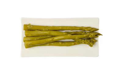 Pickled Asparagus, Bunch of Raw Marinated Garden, Green Spring Salted Vegetables