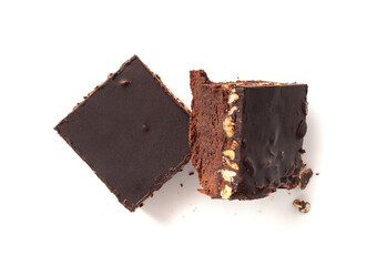 Nut Brownie, Homemade German Chocolate Cake, Chocolate Peanuts Cake, Brownie Square Piece