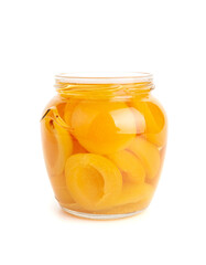 Canned Peaches, Apricot Halves in Syrup, Yellow Fruit Dessert, Tinned Nectarine Compote