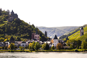 historic bacharach on the rhine river in germany