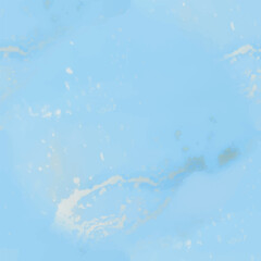 Alcohol Ink Marble. Ocean Luxury Glitter. Vector Ink Marble. Gold Art Paint. Fluid Elegant Watercolor. Foil Abstract Watercolor. Luxury Seamless Sea Painting. Blue Marble Background. Vector Watercolor