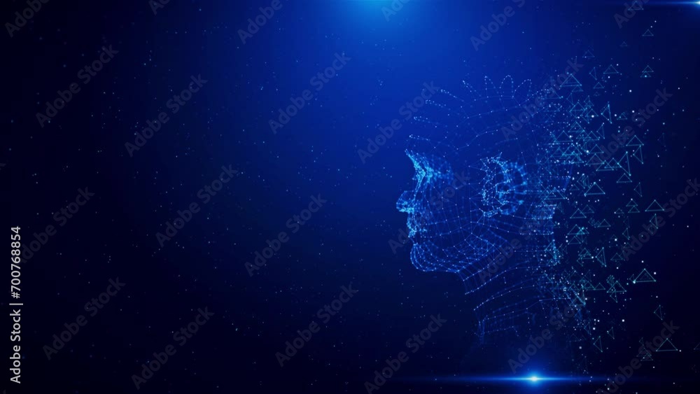 Aufkleber ai artificial intelligence machine learning, technology science. mind global network. digital transf