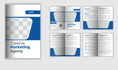 Business 8 page brochure design x business booklet design