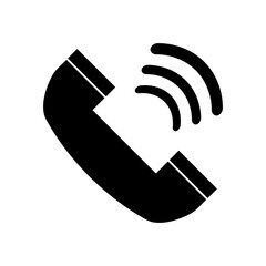Phone telephone call icon flat style vector design