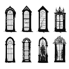 window svg, window png, window vector, window illustration, window silhouette, window, door svg, door png, architecture, window, building, church, house, city, vector, glass, old, windows, stone, euro