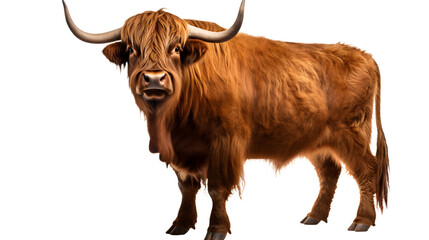 A majestic bovine with luscious locks and powerful horns, embodying the rugged beauty of texas livestock - obrazy, fototapety, plakaty