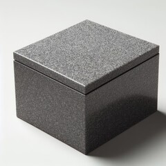 concrete box isolated on white