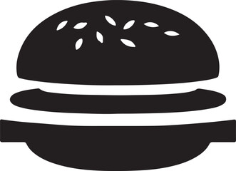 burger in black and white