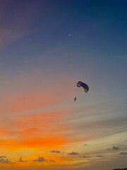 paraglider in the sky