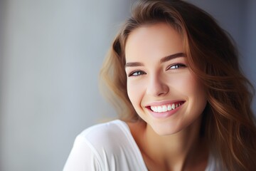 Fototapeta premium Fashion woman with straight long shiny hair.