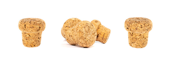 Wine Corks Isolated, Cork Stoppers Set, Cork Caps