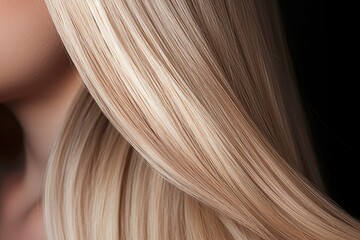 Fototapeta premium Woman with elegant long shiny hair