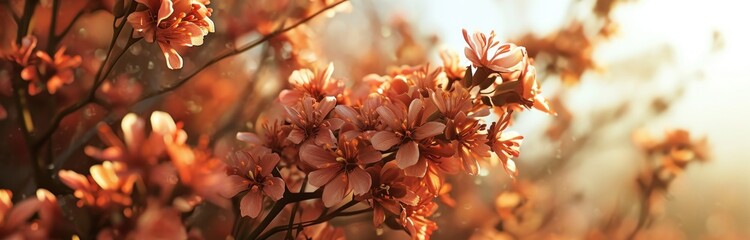 the bouquet of tiroplets is arranged in front of sun light